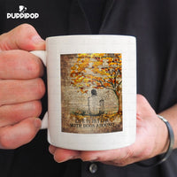 Thumbnail for Custom Dog Mug - Personalized Man And A Dog Beside The Tree Gift For Dad - White Mug