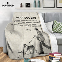 Thumbnail for Custom Dog Blanket - Personalized Thank You For Being Our Dad Gift For Dad - Fleece Blanket