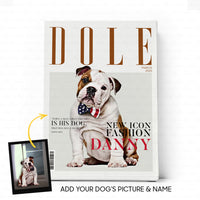 Thumbnail for Personalized Dog Gift Idea -  Magazine Cover For Dog Lover - Matte Canvas