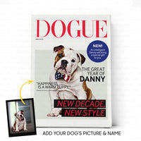Thumbnail for Personalized Dog Gift Idea -  Magazine Cover For Dog Lover - Matte Canvas