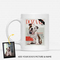 Thumbnail for Custom Dog Mug - Personalized Magazine Gift Idea For Dog Lover - White Mug