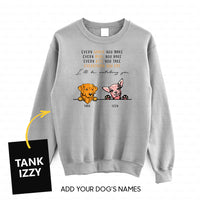 Thumbnail for Personalized Dog Gift Idea - 2 Dogs Every Snack You Make For Dogs Lovers - Standard Crew Neck Sweatshirt