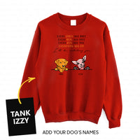 Thumbnail for Personalized Dog Gift Idea - 2 Dogs Every Snack You Make For Dogs Lovers - Standard Crew Neck Sweatshirt