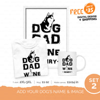 Thumbnail for Personalized Gift Bundle - Dog Dad Wine For Puppy Lovers - Standard Happy Ever After 1