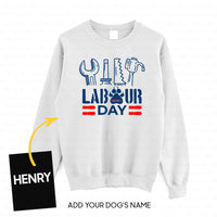 Thumbnail for Personalized Dog Gift Idea - Happy Simple Labor Day For Dog Lovers - Standard Crew Neck Sweatshirt