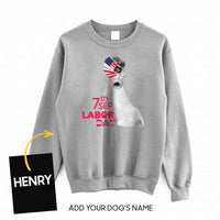 Thumbnail for Personalized Dog Gift Idea - 7th Sep Labor Day With A Mask For Dog Lovers - Standard Crew Neck Sweatshirt