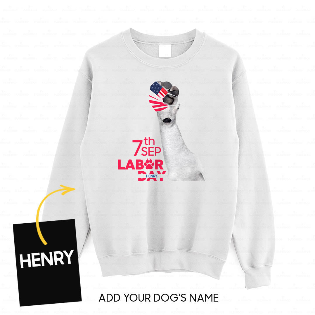 Personalized Dog Gift Idea - 7th Sep Labor Day With A Mask For Dog Lovers - Standard Crew Neck Sweatshirt