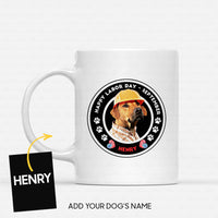Thumbnail for Personalized Dog Gift Idea - Happy Labor Day Dog Worker For Dog Lovers - White Mug