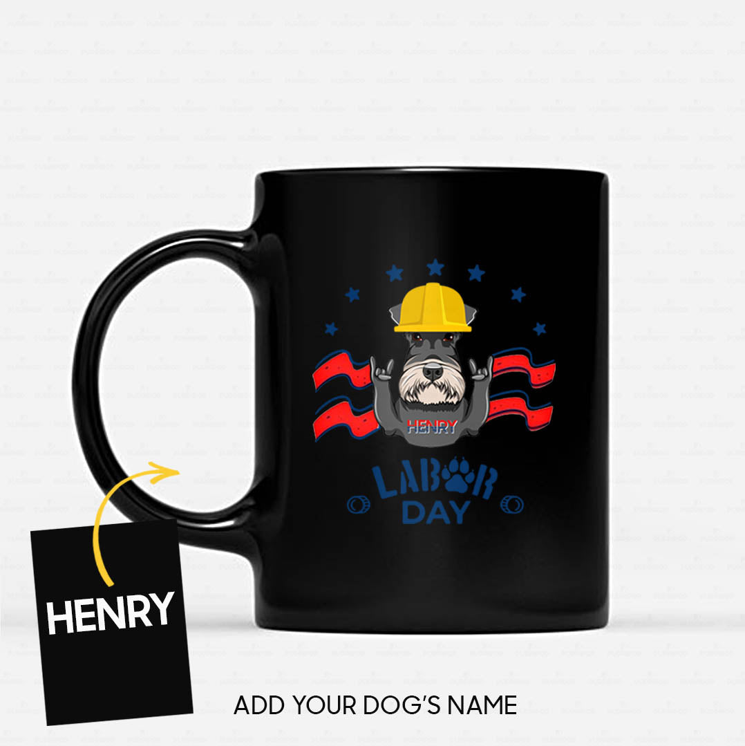 Personalized Dog Gift Idea - Rocking Labor Day For Dog Lovers - Black Mug