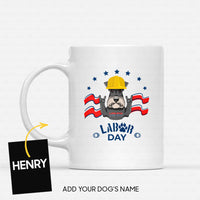 Thumbnail for Personalized Dog Gift Idea - Rocking Labor Day For Dog Lovers - White Mug