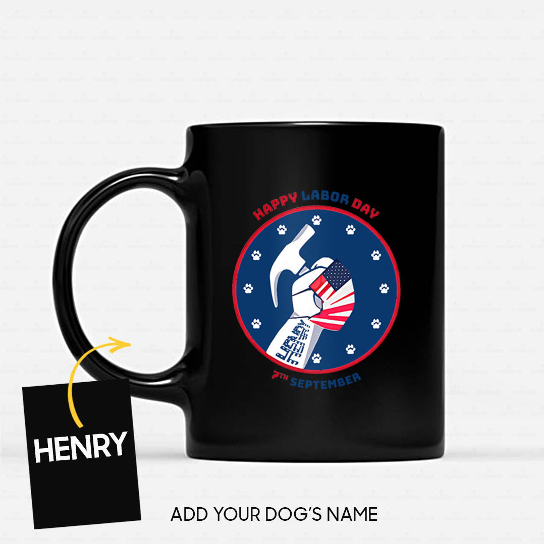 Personalized Dog Gift Idea - Happy 7th September For Dog Lovers - Black Mug