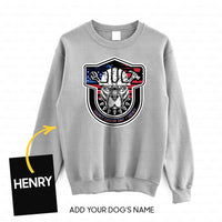 Thumbnail for Personalized Dog Gift Idea - Happy Labor Day Cool Dog For Dog Lovers - Standard Crew Neck Sweatshirt