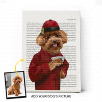 Thumbnail for Personalized Dog Gift - Dog's Portrait In Well Dressed For Dog Lovers - Matte Canvas