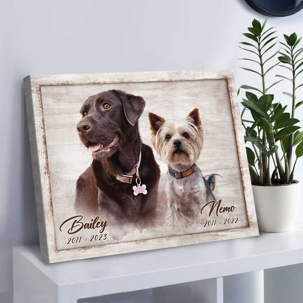 Dog Portrait Painting, Turn Pet Photo into Canvas Art, Gift for Dog Mom