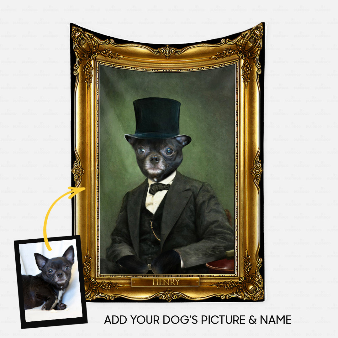 Personalized Dog Gift Idea - Royal Dog's Portrait 8 For Dog Lovers - Fleece Blanket