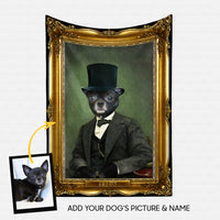 Thumbnail for Personalized Dog Gift Idea - Royal Dog's Portrait 8 For Dog Lovers - Fleece Blanket