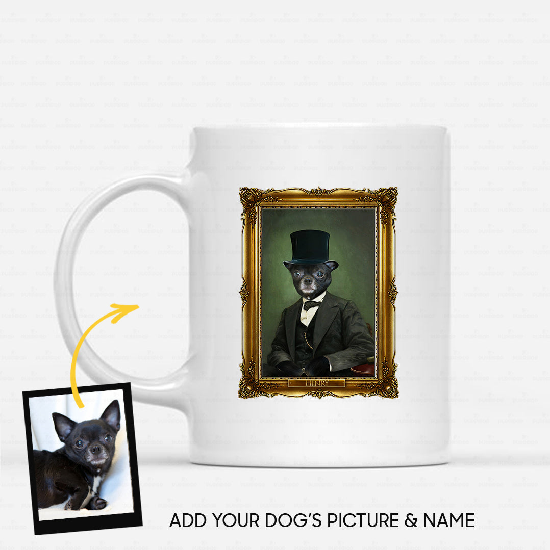Personalized Dog Gift Idea - Royal Dog's Portrait 8 For Dog Lovers - White Mug