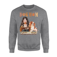 Thumbnail for Personalized Dog Gift Idea - Dog Mom And Book, Gift For Dog Lover - Standard Crew Neck Sweatshirt