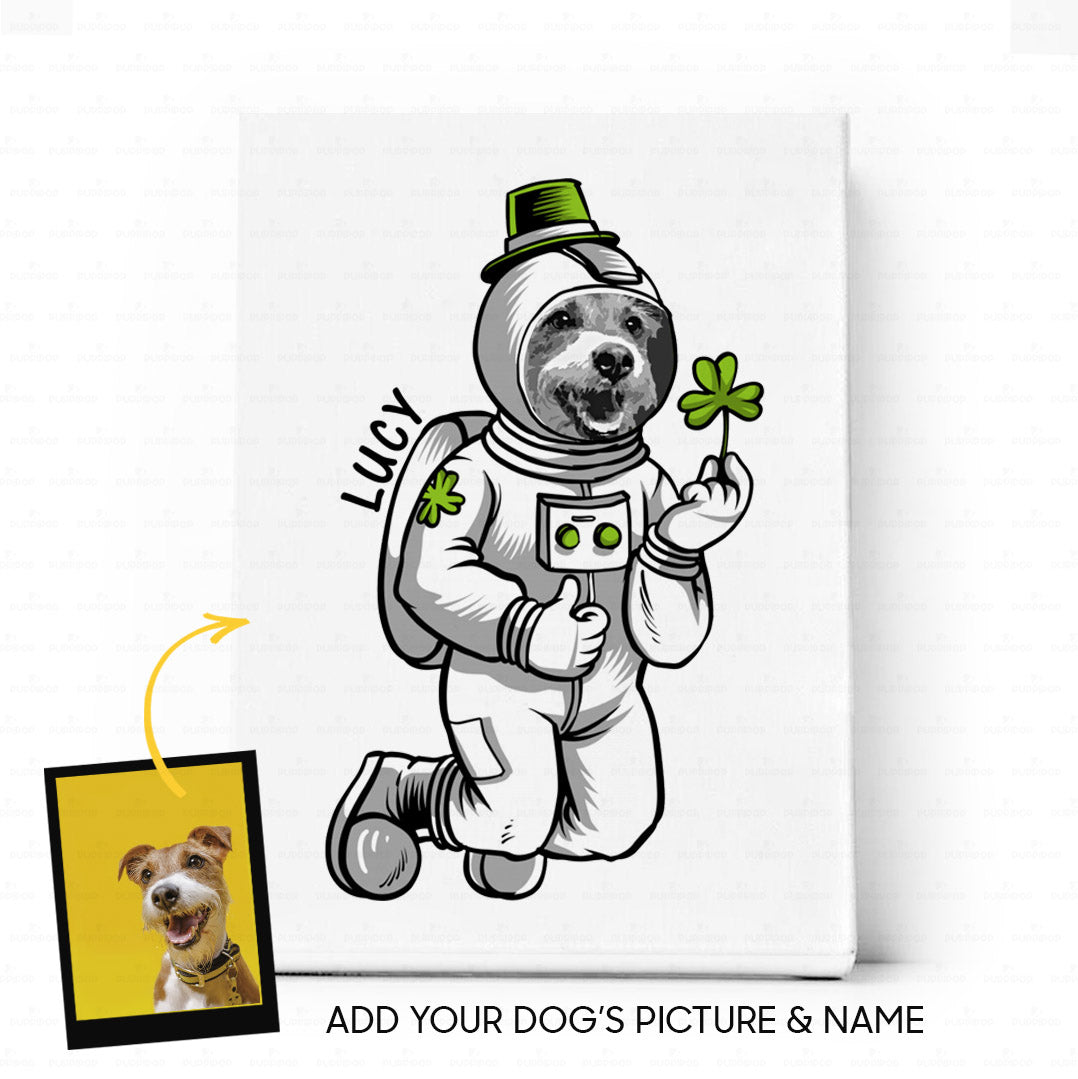 Custom Dog Canvas - Personalized Creative Gift Idea - Astronaut For Dog Lover - Matte Canvas