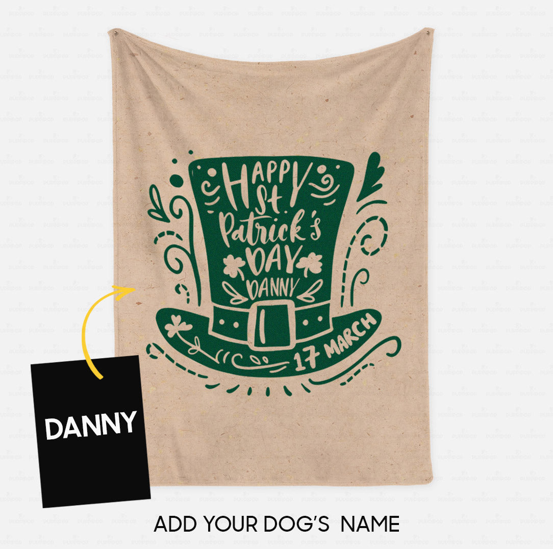 Custom Dog Blanket - Personalized Creative Gift Idea - Happy Holiday For Dog Lover - Fleece Blanket