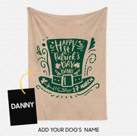 Thumbnail for Custom Dog Blanket - Personalized Creative Gift Idea - Happy Holiday For Dog Lover - Fleece Blanket