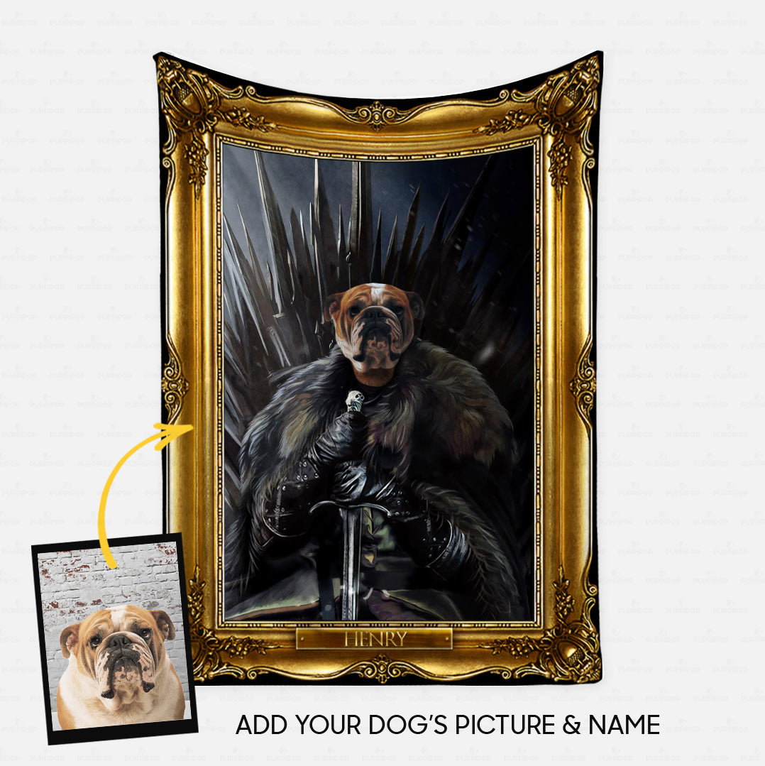 Personalized Dog Gift Idea - Royal Dog's Portrait 9 For Dog Lovers - Fleece Blanket
