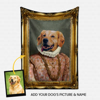 Thumbnail for Personalized Dog Gift Idea - Royal Dog's Portrait 3 For Dog Lovers - Fleece Blanket