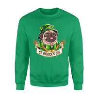 Thumbnail for Personalized St. Patrick Gift Idea - Funny Mr. Bulldog - Standard Crew Neck Sweatshirt