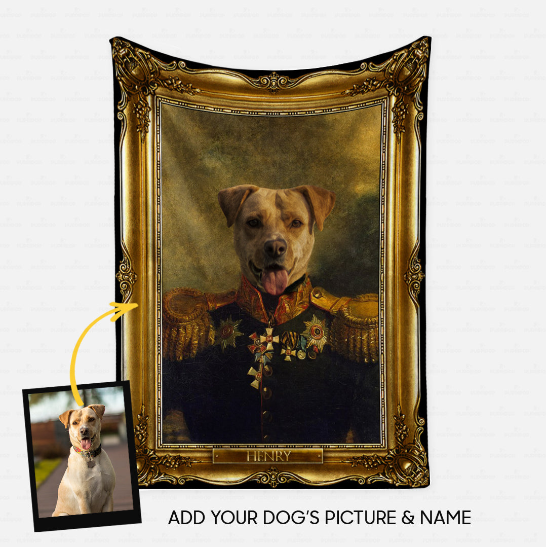 Personalized Dog Gift Idea - Royal Dog's Portrait 43 For Dog Lovers - Fleece Blanket