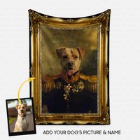 Thumbnail for Personalized Dog Gift Idea - Royal Dog's Portrait 43 For Dog Lovers - Fleece Blanket