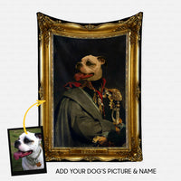 Thumbnail for Personalized Dog Gift Idea - Royal Dog's Portrait 46 For Dog Lovers - Fleece Blanket