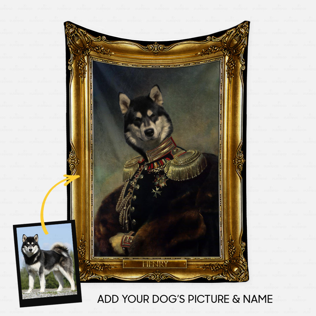 Personalized Dog Gift Idea - Royal Dog's Portrait 47 For Dog Lovers - Fleece Blanket