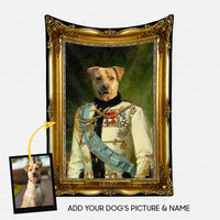 Thumbnail for Personalized Dog Gift Idea - Royal Dog's Portrait 52 For Dog Lovers - Fleece Blanket