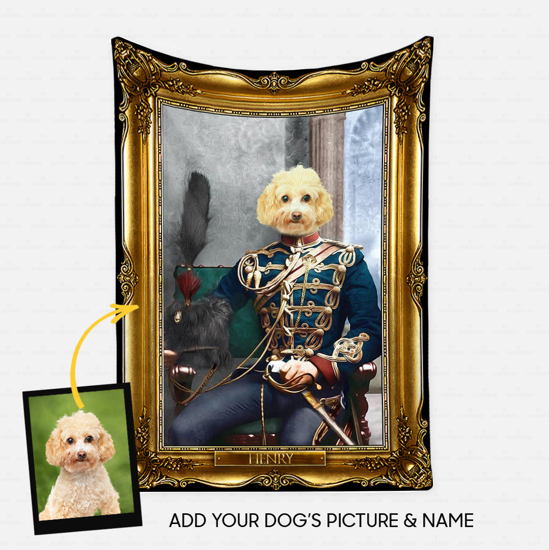 Personalized Dog Gift Idea - Royal Dog's Portrait 49 For Dog Lovers - Fleece Blanket