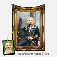 Thumbnail for Personalized Dog Gift Idea - Royal Dog's Portrait 49 For Dog Lovers - Fleece Blanket