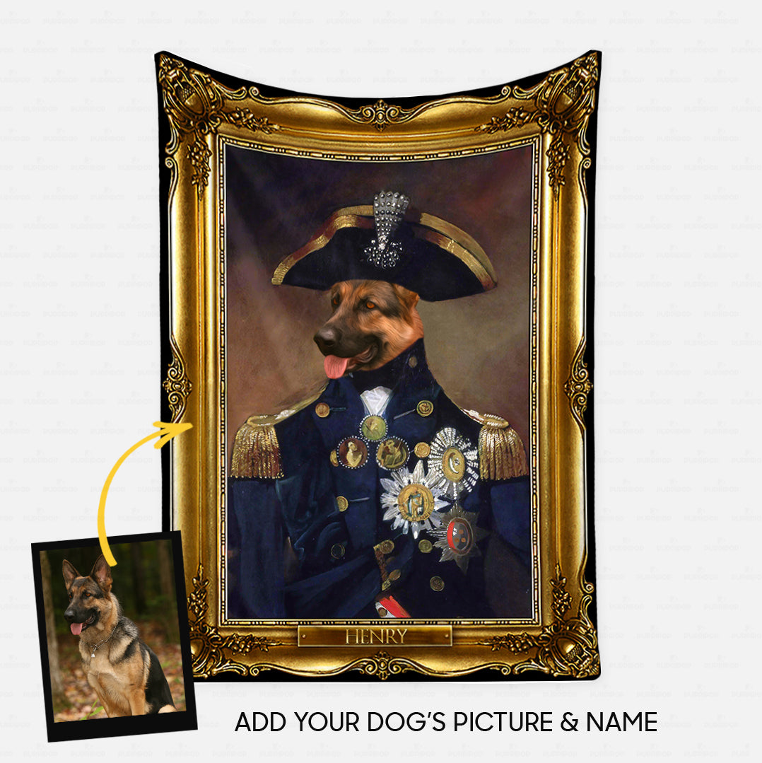 Personalized Dog Gift Idea - Royal Dog's Portrait 50 For Dog Lovers - Fleece Blanket