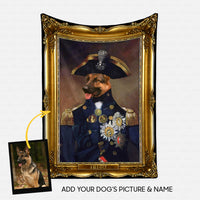 Thumbnail for Personalized Dog Gift Idea - Royal Dog's Portrait 50 For Dog Lovers - Fleece Blanket