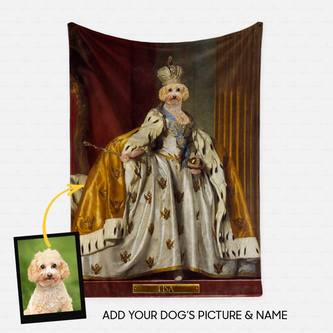 Personalized Dog Gift Idea - Royal Dog's Portrait 60 For Dog Lovers - Fleece Blanket