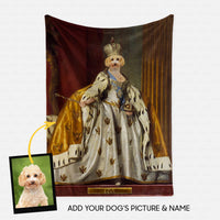 Thumbnail for Personalized Dog Gift Idea - Royal Dog's Portrait 60 For Dog Lovers - Fleece Blanket