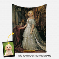 Thumbnail for Personalized Dog Gift Idea - Royal Dog's Portrait 62 For Dog Lovers - Fleece Blanket