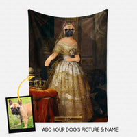 Thumbnail for Personalized Dog Gift Idea - Royal Dog's Portrait 63 For Dog Lovers - Fleece Blanket