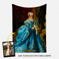 Thumbnail for Personalized Dog Gift Idea - Royal Dog's Portrait 66 For Dog Lovers - Fleece Blanket