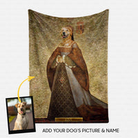 Thumbnail for Personalized Dog Gift Idea - Royal Dog's Portrait 67 For Dog Lovers - Fleece Blanket