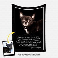 Thumbnail for Personalized Dog Gift Idea - I'll Always Be Your Side 2 For Dog Lovers - Fleece Blanket