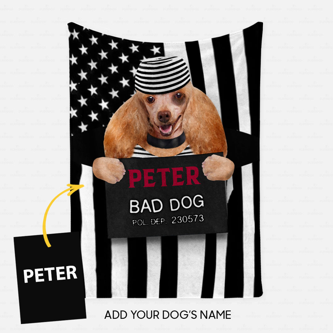 Personalized Dog Gift Idea - Bad Long Ear Dog For Dog Lovers - Fleece Blanket