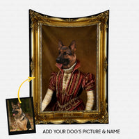 Thumbnail for Personalized Dog Gift Idea - Royal Dog's Portrait 30 For Dog Lovers - Fleece Blanket