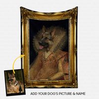 Thumbnail for Personalized Dog Gift Idea - Royal Dog's Portrait 41 For Dog Lovers - Fleece Blanket