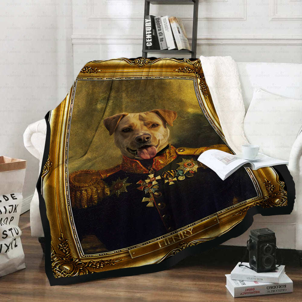 Personalized Dog Gift Idea - Royal Dog's Portrait 43 For Dog Lovers - Fleece Blanket