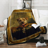 Thumbnail for Personalized Dog Gift Idea - Royal Dog's Portrait 43 For Dog Lovers - Fleece Blanket