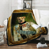 Thumbnail for Personalized Dog Gift Idea - Royal Dog's Portrait 52 For Dog Lovers - Fleece Blanket